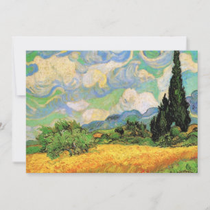 Van Gogh Weizenfeld mit Zypressen bei Haute Gallin