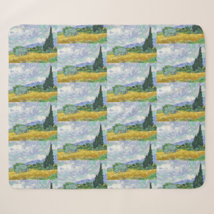 Van Gogh Weizenfeld mit Zypressen Kunst Sherpadecke