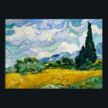 Van Gogh Wheat Field mit Cypressen Vintag Poster<br><div class="desc">Van Gogh Wheat Field mit Cypressen Vintag Art</div>