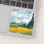 Van Gogh Wheat Field mit Zypressen. Impressionismu Aufkleber<br><div class="desc">Van Gogh Aufkleber "Weizenfeld mit Zypressen".</div>