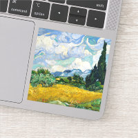 Van Gogh Wheat Field mit Zypressen. Impressionismu