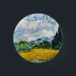 Van Gogh Wheat Field mit Zypressen. Impressionismu Button<br><div class="desc">Van Gogh "Weizenfeld mit Zypressen" Taste.</div>