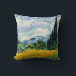 Van Gogh Wheat Field mit Zypressen. Impressionismu Kissen<br><div class="desc">Van Gogh "Weizenfeld mit Zypressen" werfen Kissen.</div>