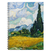 Van Gogh Wheat Field mit Zypressen. Impressionismu