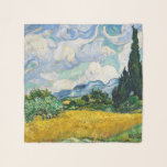 Van Gogh Wheat Field mit Zypressen. Impressionismu Schal<br><div class="desc">Van Gogh "Weizenfeld mit Zypressen" Schal.</div>