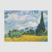 Van Gogh Wheat Field mit Zypressen. Impressionismu