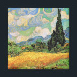 Van Gogh Wheat Field w Cypressen bei Haute Galline Magnet<br><div class="desc">Das Weizenfeld mit Zypressen in der Haute Galline bei den Eygalieres von Vincent van Gogh ist ein Vintages Post-Impressionismus-Naturlandschaftsbild. Weiße Wolken wirbeln im blauen Himmel mit Weizenfeldern und Zypressen auf einem Bauernhof. Über den Künstler: Vincent Willem van Gogh (1853-1890) war einer der berühmtesten postimpressionistischen Maler seiner Zeit. Seine Arbeit war...</div>