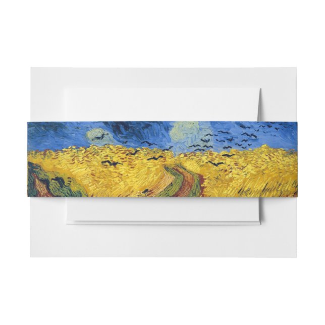 Van Gogh Wheat Fields impressionistisches Gemälde Einladungsbanderole (Vorderseite Beispiel)
