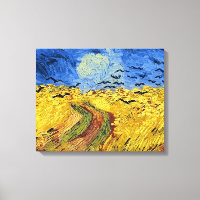 Van Gogh Wheat Fields impressionistisches Gemälde Leinwanddruck (Vorderseite)
