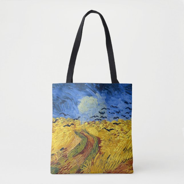 Van Gogh Wheat Fields impressionistisches Gemälde Tasche (Vorderseite)