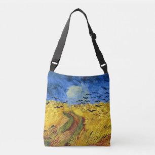 Van Gogh Wheat Fields impressionistisches Gemälde Tragetaschen Mit Langen Trägern