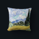 Van Gogh - Wheatfield mit Zypressen Kissen<br><div class="desc">Wheatfield with Cypresses,  famous painting by Vincent van Gogh</div>