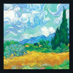 Van Gogh Wheatfield mit Zypressen Poster<br><div class="desc">Schöne Naturszene mit Zypressen und windgeflügelten Himmeln</div>