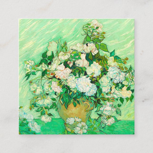 Van Gogh White Roses Begleitkarte (Vorderseite)