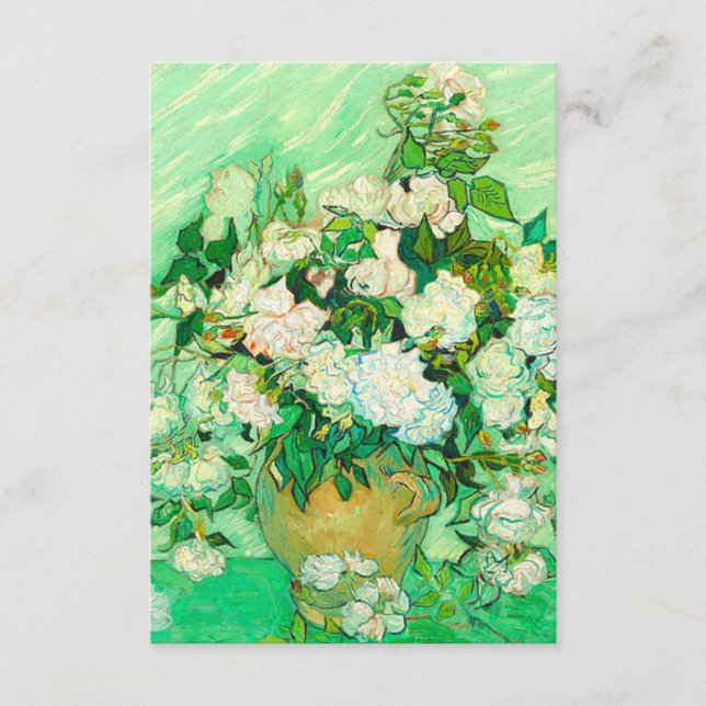 Van Gogh White Roses Begleitkarte (Vorderseite)