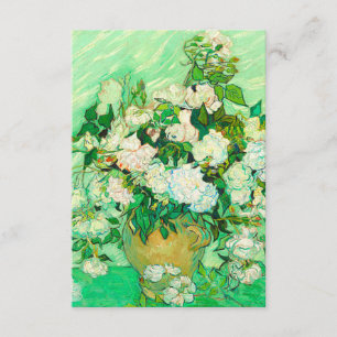 Van Gogh White Roses Begleitkarte