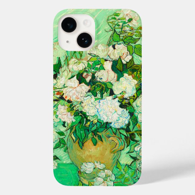 Van Gogh White Roses Case-Mate iPhone 14 Hülle (Rückseite)