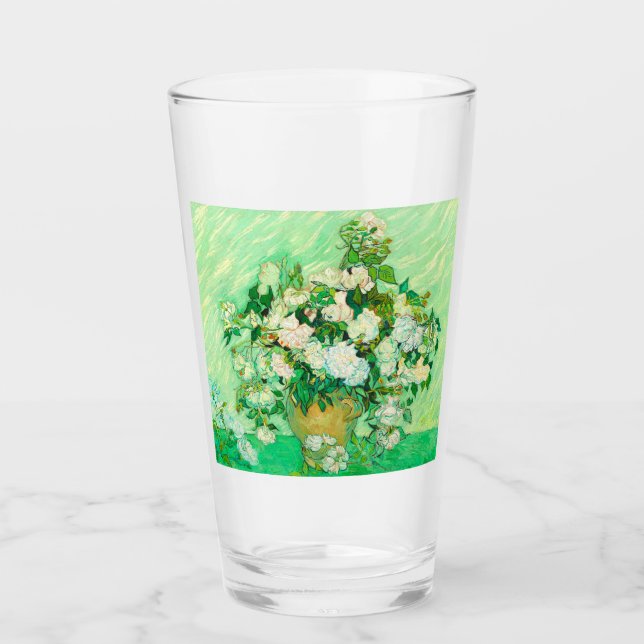 Van Gogh White Roses Glas (Vorderseite)