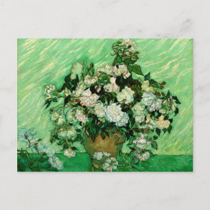 Van Gogh - White Roses Postkarte