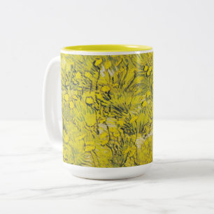 Van Gogh-Wiese - Helle gelbe Wildblumen Zweifarbige Tasse