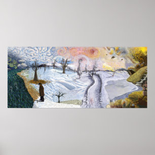 Van Gogh: Winterlandschaft Poster