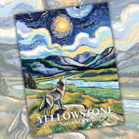 Van Gogh Yellowstone Nationalpark Wolf Howling