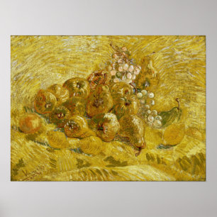 Van Gogh - Zitronen, Zitronen, Birnen und Trauben Poster