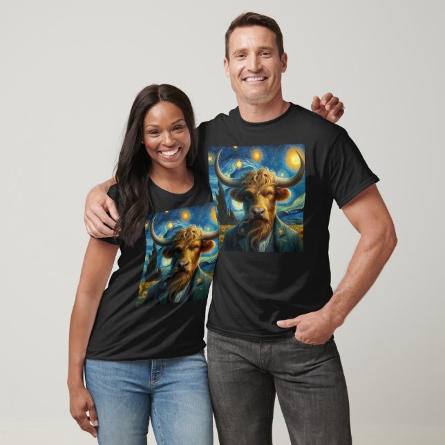 Van Gogh Zodiac Taurus T-Shirt (Unisex)