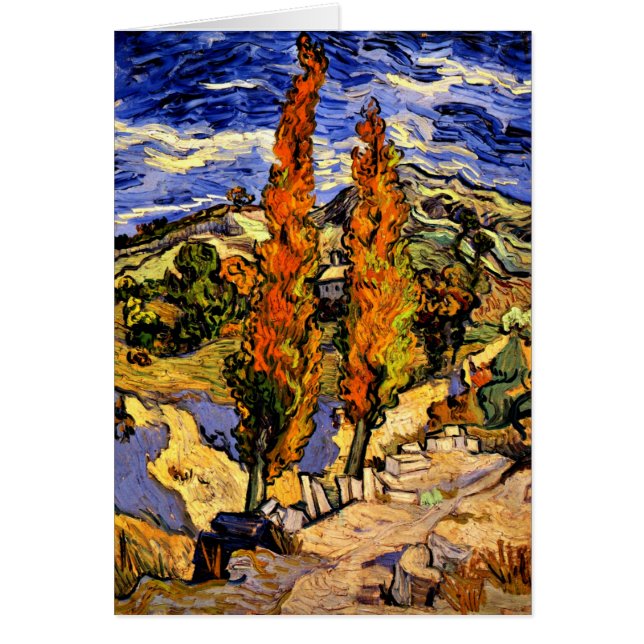 Van Gogh - Zwei Poplars auf einem Hügel (Vorne)