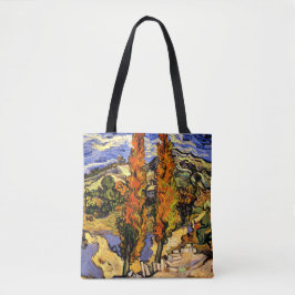 Van Gogh - Zwei Poplars auf einem Hügel - 1889 Tasche