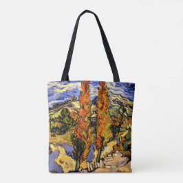 Van Gogh - Zwei Poplars auf einem Hügel - 1889 Tasche