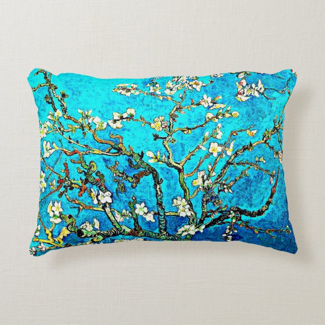 Van Gogh - Zweige mit Almond-Blüten Dekokissen (Vorderseite)