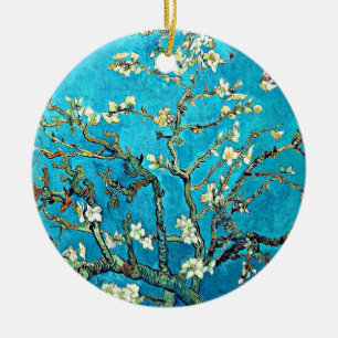 Van Gogh - Zweige mit Mandelblüten Keramik Ornament