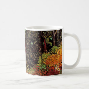 Van Gogh - Zypressen mit zwei weiblichen Figuren Kaffeetasse