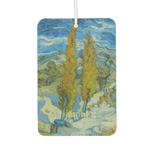 Van Gogh Zypressen - Wirbelnder blauer Himmel Kuns Autolufterfrischer