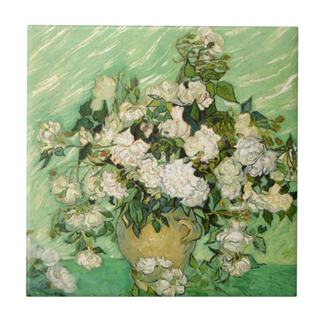 Van- Goghgeschenk-noch Leben mit Fliese (Vorderseite)
