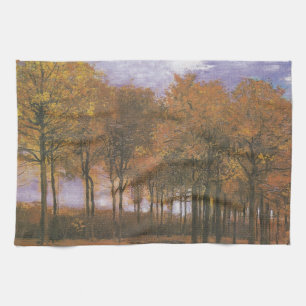 Van- Goghherbst-Fall-Baum verlässt Schicksal Handtuch