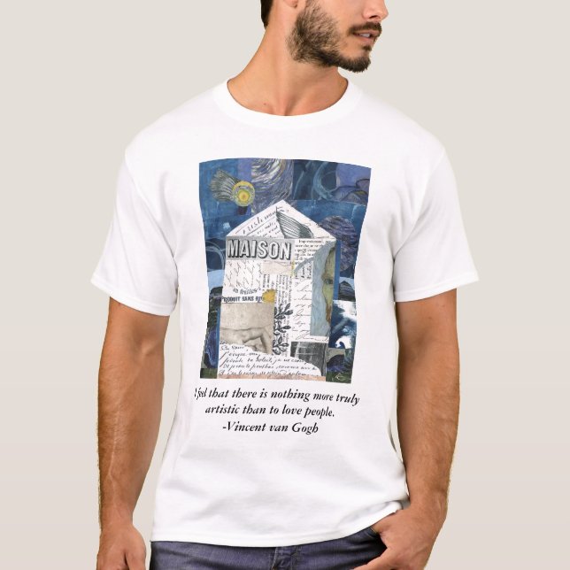 Van- GoghLiebe-Collagen-Kunst-T - Shirt (Vorderseite)