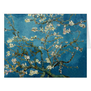 Van- Goghmandel blüht Vintages Blumenblau