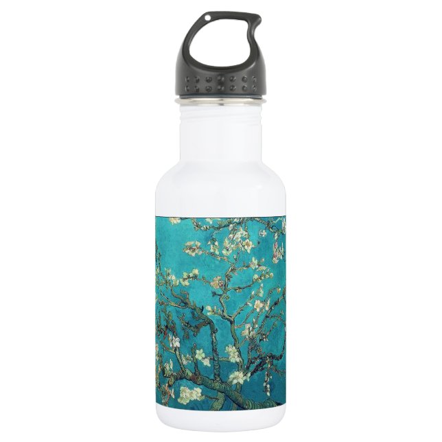 Van- Goghmandel-Blüten Edelstahlflasche (Vorderseite)