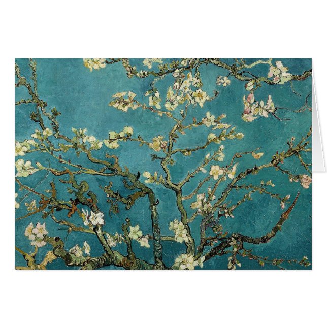 Van- Goghmandel-Niederlassungen in der Blüte (Vorderseite (Horizontal))