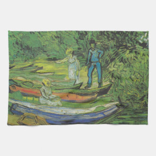 Van- Goghnatur-Boat See-Schicksal Küchentuch