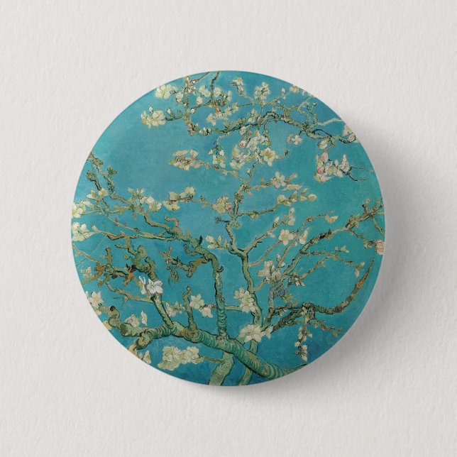 Van Goghs Almond Blossom Button (Vorderseite)