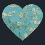Van Goghs Almond Blossom Herz-Aufkleber<br><div class="desc">Van Gogh's Meisterwerk Almond Blossom Bitte besuchen Sie unseren Shop für weitere passende Artikel.</div>