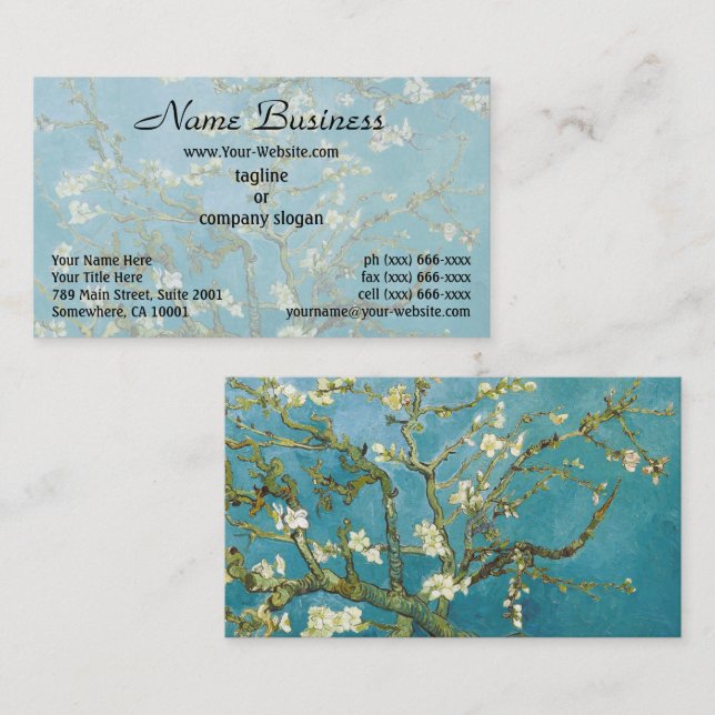 Van Gogh's Almond Blossoms Klassischer Impressioni Visitenkarte (Vorne/Hinten)