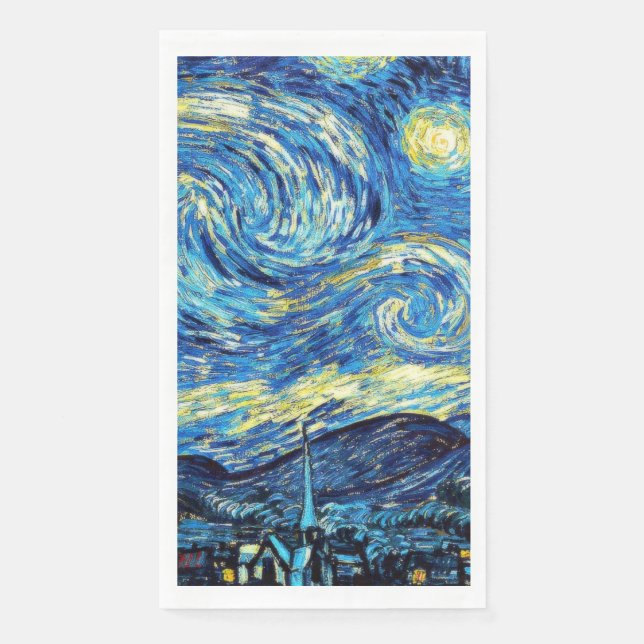 Van Gogh's berühmtes Gemälde, Starry Night Serviette (Vorderseite)