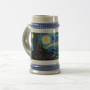 Van Goghs berühmtes Gemälde, Sternennacht Bierglas