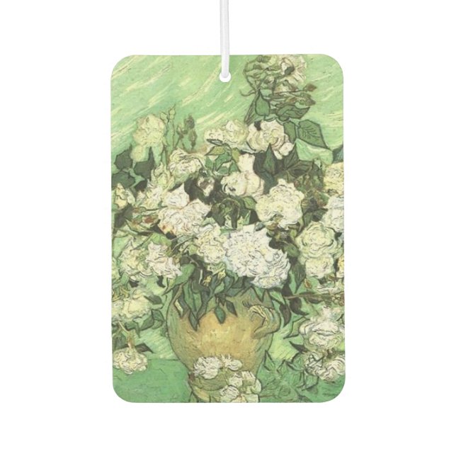 Van Gogh's Blume in Vase Autolufterfrischer (Vorderseite)