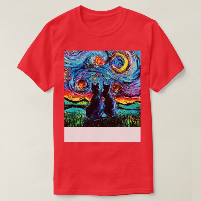 van Goghs Cats T-Shirt (Design vorne)