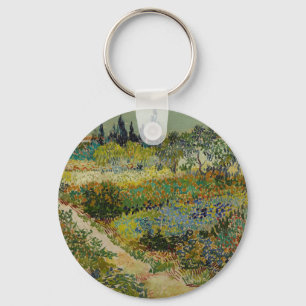 Van Gogh's Classic Painting Garden in Arles Schlüsselanhänger